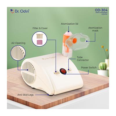 Dr. Odin Piston Compressor Nebulizer (OD-304) - Nebulizers / Vaporizer