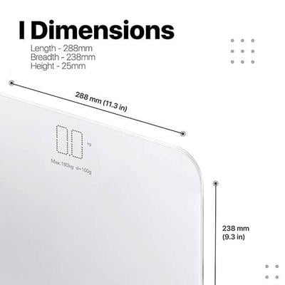 Vandelay Digital Body Scale - White - Weighing Scale