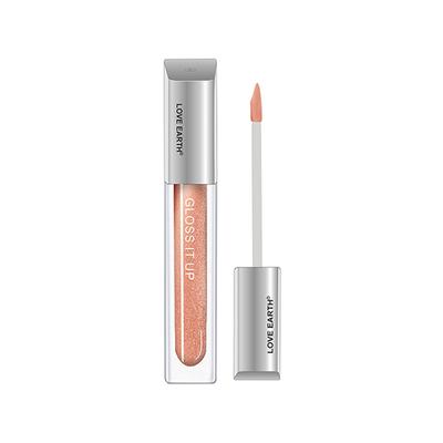 Love Earth Liquid Lip Gloss -Gold Glam for Soft & Dewy Lips Enriched, for Moisturizing Lips (Golden) 3 ml - Lip Glosses