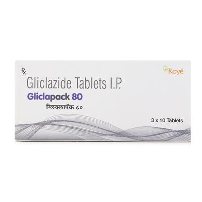 Gliclapack 80mg Tablet 10'S - Diabetes-Ant