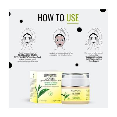 Goodcare Spotless Anti Pigmentation Face Pack 50 gm - Face Packs