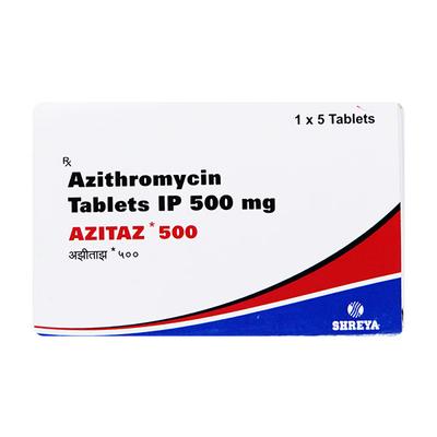 AZITAZ 500 Tablet 5's - Bacterial Infections-Mac
