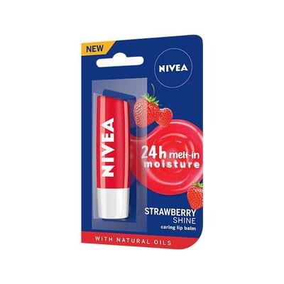 Nivea Buy 1 Get 1 Free Strawberry & Blackberry Shine Lip Balm 4.8 gm - Lip Balms