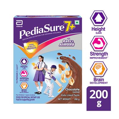 Pediasure 7Plus Health Drink Powder - Chocolate Flavour 200 gm (Refill Pack) - Kids Nutrition