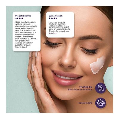 Sanfe Promise Face Lush Cream - Squalane + Niacinamide 50 gm - Face Creams