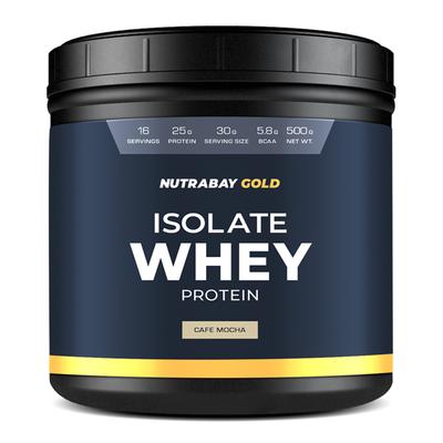 Nutrabay Gold Isolate Whey Protein Powder - Cafe Mocha Flavour 500 gm - Whey Proteins