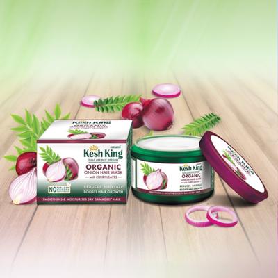 Kesh King Organic Onion Hair Mask with Curry Leaves 200 ml - Hair Masks & Packs