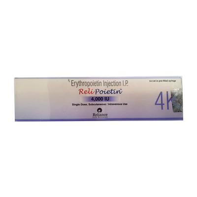 RELIPOIETIN 4000iu Prefilled Syringe(Pfs) 1's - Haematopoiesis-Hae