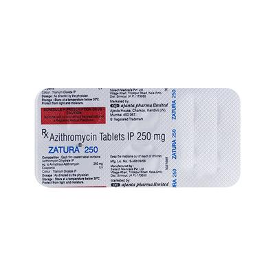 ZATURA 250mg Tablet 6's - Bacterial Infections-Mac