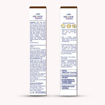Nestle Resource Diabetic Powder Chocolate Flavour 400 gm - Diabetes (Fitness)