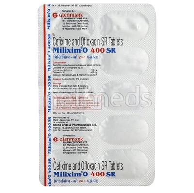 Milixim O SR 400mg Tablet 10'S - Bacterial Infections-Cep