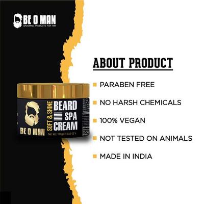 Be O Man Beard Spa Cream - Soft & Shine 100 gm - Beard Cream
