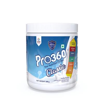 Pro360 Classic Nutritional Powder - Vanilla Flavour 200 gm - Daily Health Drinks