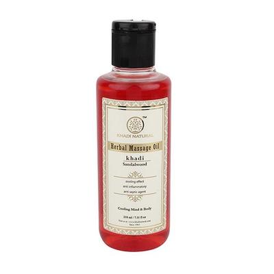 Khadi Natural Herbal Massage Oil - Sandalwood 210 ml - Massage Oils