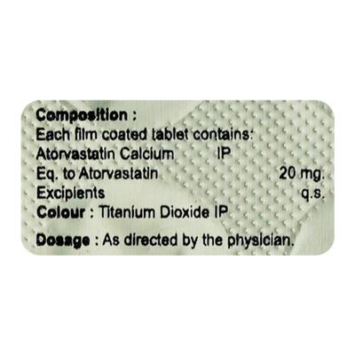 ATOTIN 20 Tablet 10's - High Cholesterol-Dys