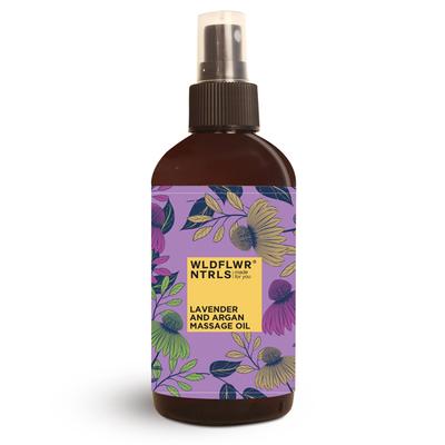 WLDFLWR NTRLS Massage Oil - Lavender & Argan 200 ml - Massage Oils