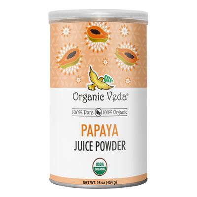 Organic Veda Papaya Juice Powder 454 gm - Pure Herbs