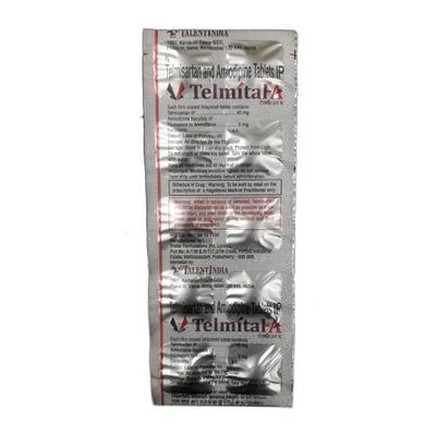Telmital A 5mg/40mg Tablet 10'S - Hypertension-Ang