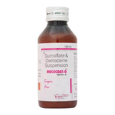 MUCOCOAT O SUGAR FREE Suspension 100ml - Ulcer/Reflux/Flatulence-Aaa