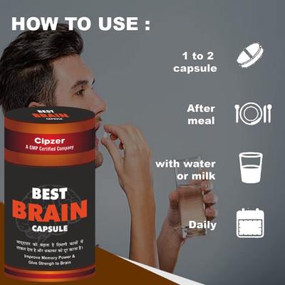 Cipzer Best Brain Memory Booster Capsule 60's - Multi-Vitamins