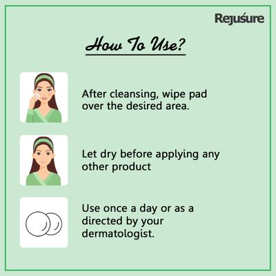 Rejusure 0.8% Glycolic Acid Acid Cleaning Pads 25's - Face Wash & Cleansers