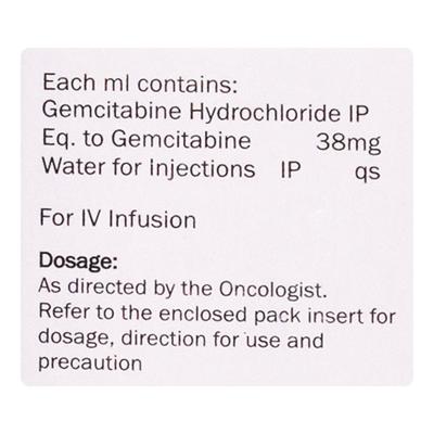GEM RTU 1gm Injection 1's - Cancer Oncology-Cyt