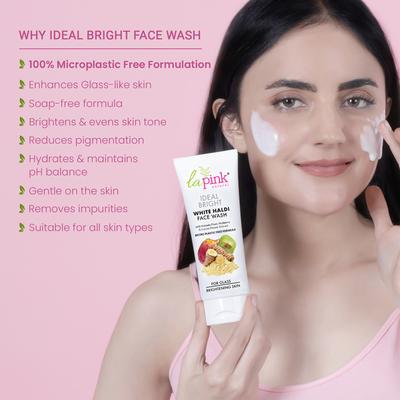 La Pink Ideal Bright White Haldi Face Wash 100 ml - Face Washes