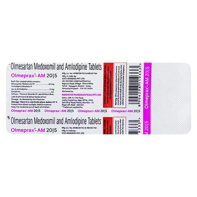 OLMEPRAX AM 20 Tablet 10's - Hypertension-Ana