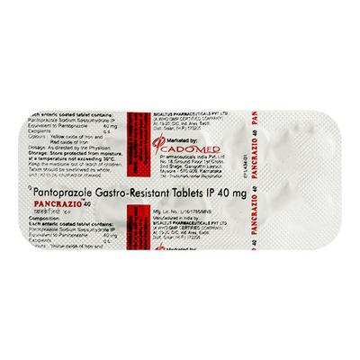 PANCRAZIO 40mg Tablet 10's - Ulcer/Reflux/Flatulence-Aaa