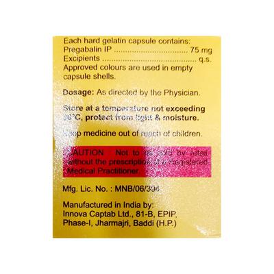 Pregader 75 Capsules 10'S - Neuropathic Pain-Dru