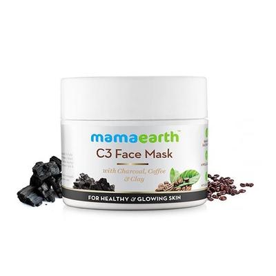 Mamaearth Charcoal Coffee and Clay Face Mask 100 ml - Masks & Peels
