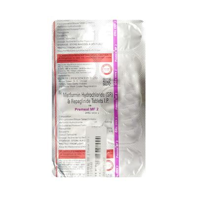 PREMEAL MF 2 Tablet 10's - Diabetes-Ant