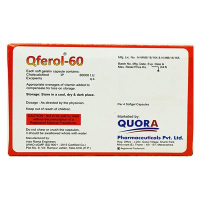 QFEROL 60 Capsule 4's - Supplements-Vit