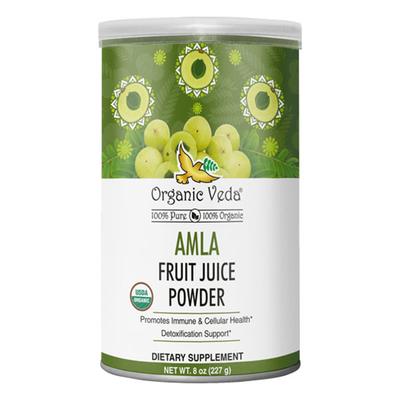 Organic Veda Fruit Juice Powder - Amla 227 gm - Pure Herbs
