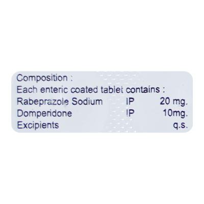 RABEXTIN D Tablet 10's - Ulcer/Reflux/Flatulence-Aaa