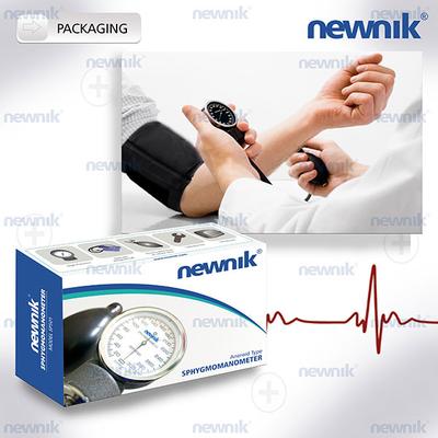 Newnik Aneroid Type Sphygmomanometer with Free Stethoscope (SP501) - Blood Pressure Monitors