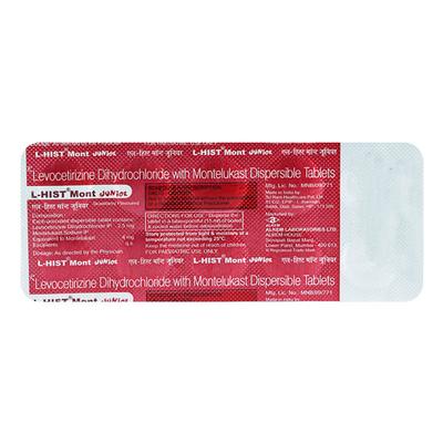 L Hist Mont Junior Tablet 10'S - Allergies-Ant