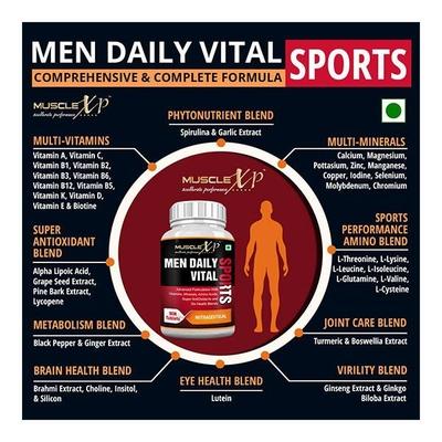 MuscleXP Men Daily Vital Sports Tablets 90's - Workout Essentials