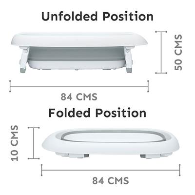 R for Rabbit Bubble Double Elite Baby Bath Tub - Grey - Bathing Essentials