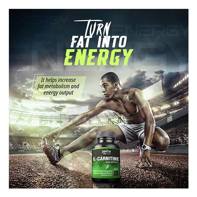 Zenith Nutrition L-Carnitine 500 mg Capsules 60's - Amino Acids