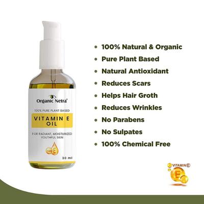 Organic Netra Vitamin E Oil 30 ml - Hair Oils
