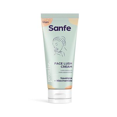 Sanfe Promise Face Lush Cream - Squalane + Niacinamide 50 gm - Face Creams