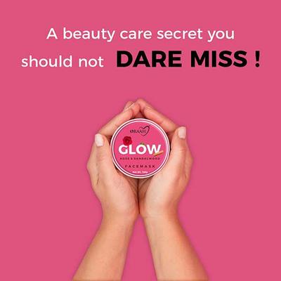 Oraah Glow Face Mask - Rose & Sandalwood 100 gm - Personal Care (Ayush)