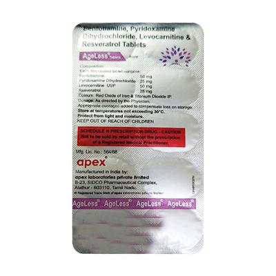 Ageless Tablet 10'S - Supplements-Vbc