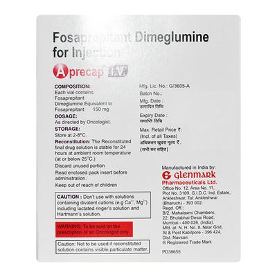 Aprecap 150mg Injection 1'S - Cancer Oncology-Sup
