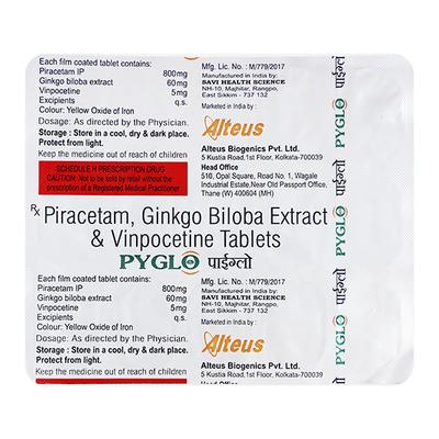 PYGLO Tablet 15's - Nootropics And Neurotrophics