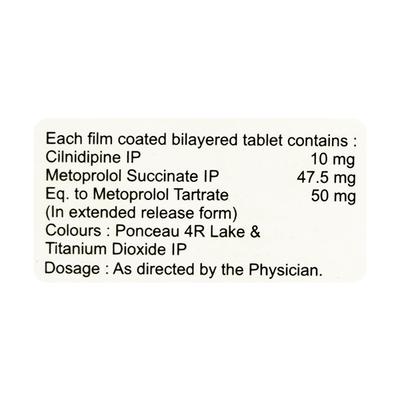 Cilidin M 10/50mg Tablet 10'S - Hypertension-Cal