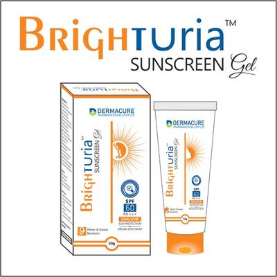 BRIGHTURIA SPF 60 PA++ Sunscreen Gel 50gm - Sunscreen Preparations-Emo