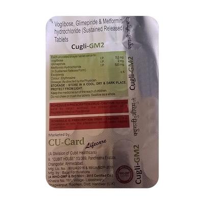 CUGLI GM 2 Tablet 15's - Diabetes-Ant