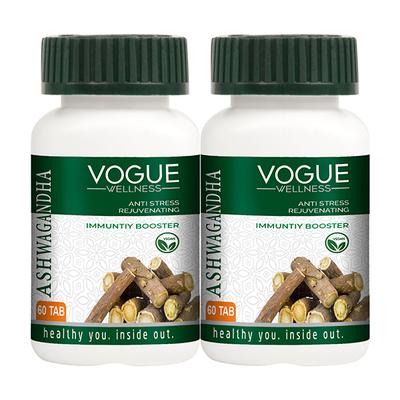 Vogue Wellness Ashwagandha Tablet (Pack of 2 x 60's) - Ashwagandha